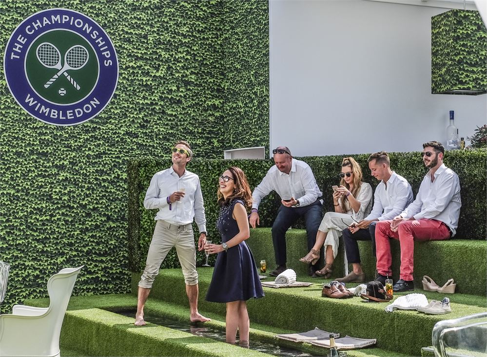 presume jogger blessing Wimbledon 2019's official hospitality packages